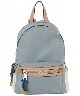 Fashion Colorblock Backpack CJF133 BLUE